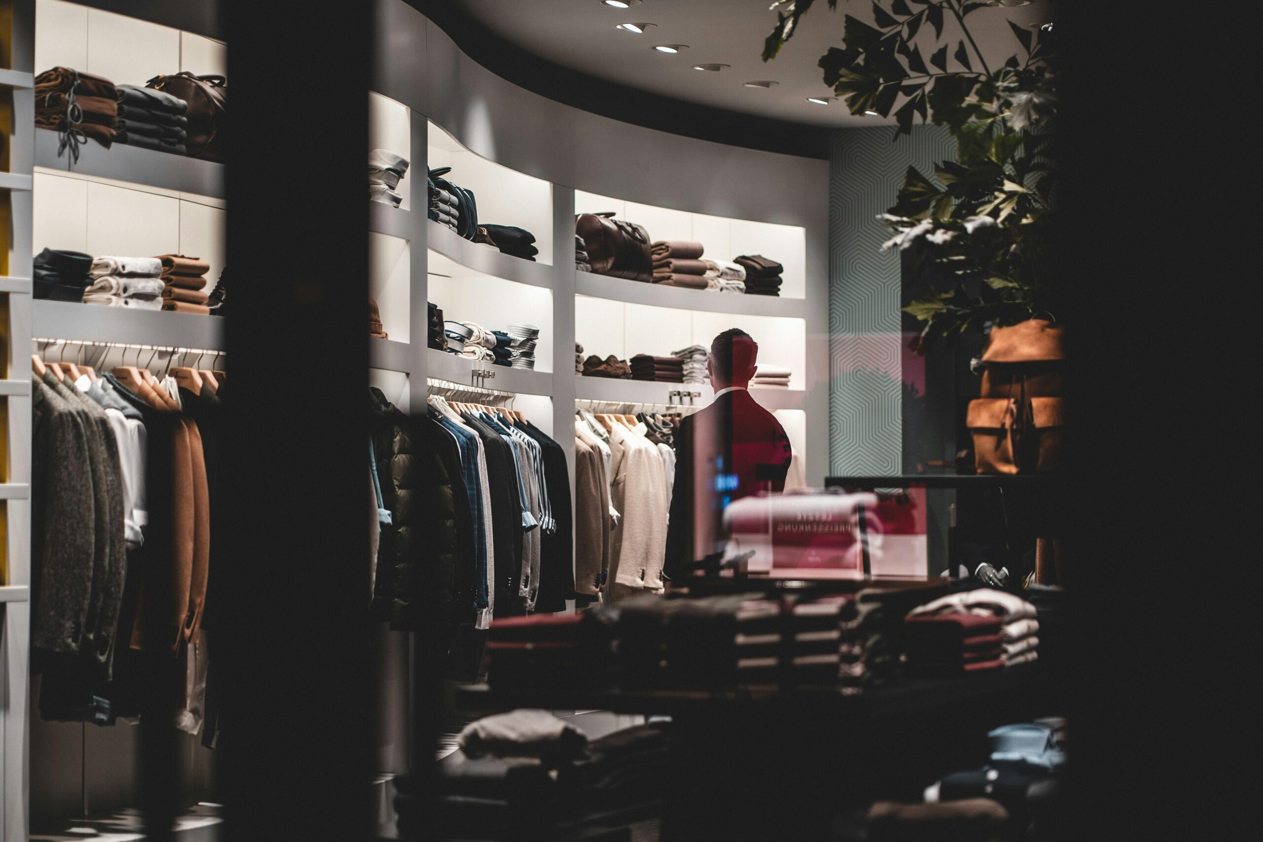 Personal shopper at a shop browsing